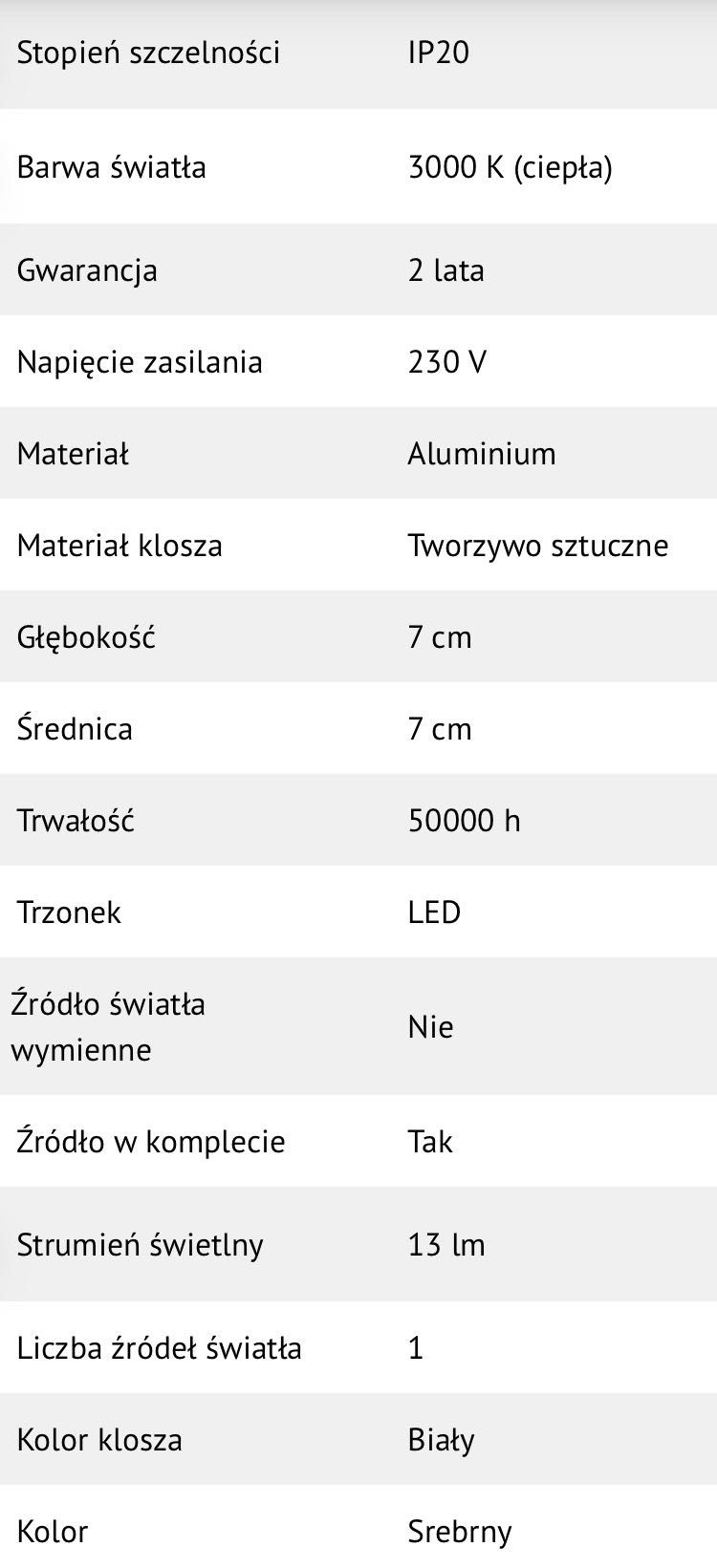Oprawa schodowa OTI LED, oświetlenie schodów 4 cm* (EKS1061)
