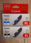 Toner 2 szt. Canon 551 XL niebieski i czarny