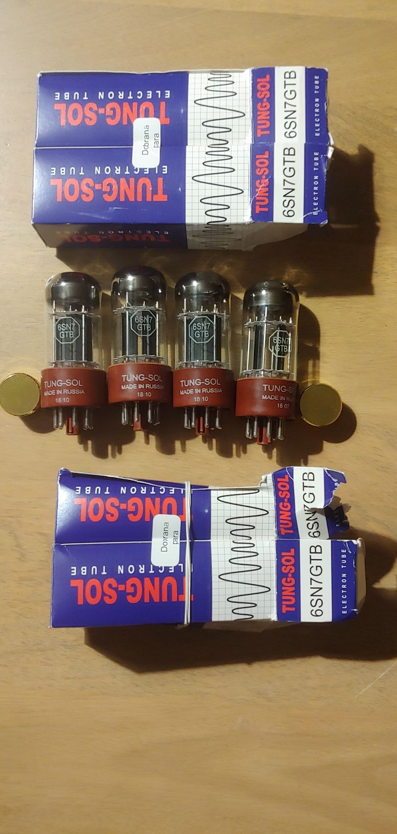 TUNGSOL 6SN7 GTB Tubos válvulas amplificador preamplificador 6H8C