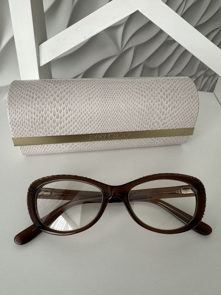 Окуляри, очки Jimmy Choo, LRL Womens Cat-Eye Eyeglasses Brown 52mm