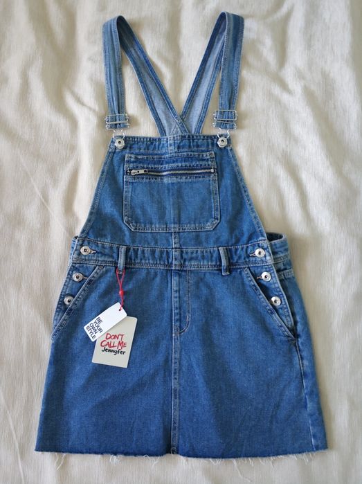 Джинсовая юбка - комбинезон Jennifer S - M синий оригинал