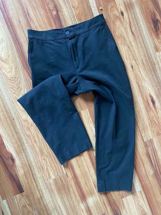 Massimo dutti 42 czarne proste spodnie przeszycia jakosc