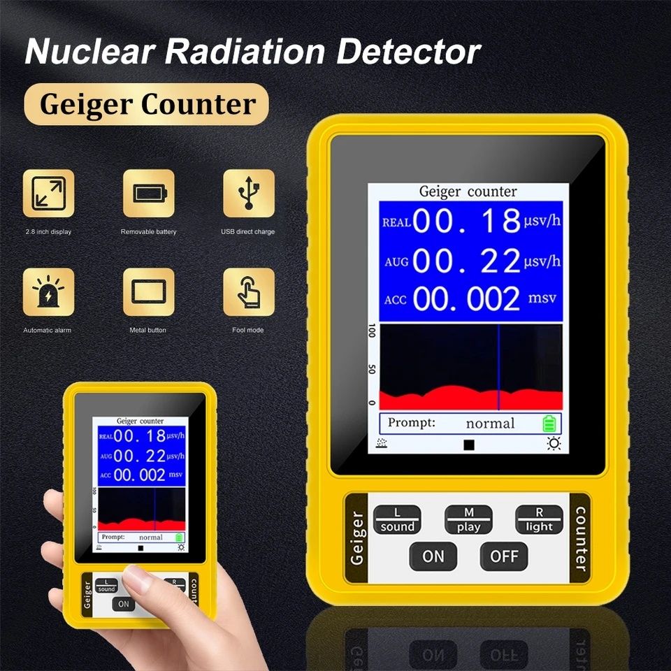 Дозиметр радиации,счетчик Гейгера,детектор электромагнитного поля BR-9