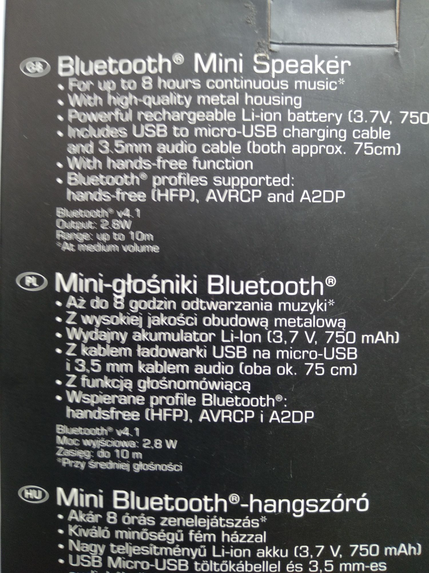 Mini Głośnik BLUETOOTH