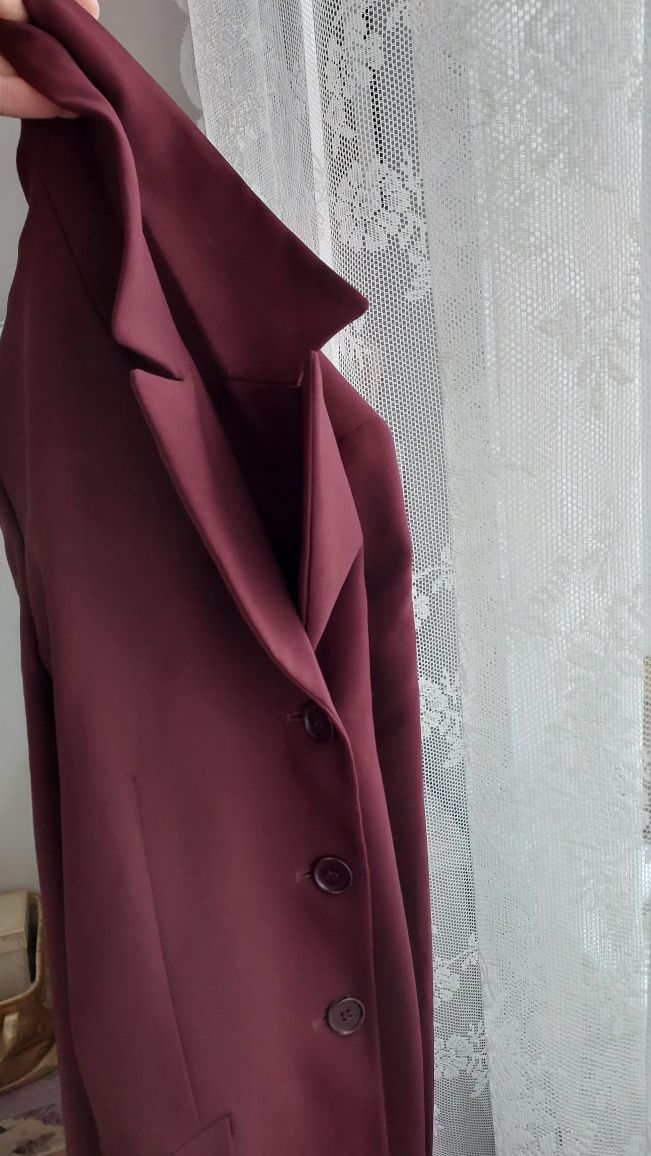 Bordowa marynarka United Colors of Benetton r42
