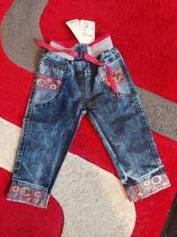 Нові джинси на резинці для дівчинки 1-2 р, костюм трійка 6-9 м, плаття