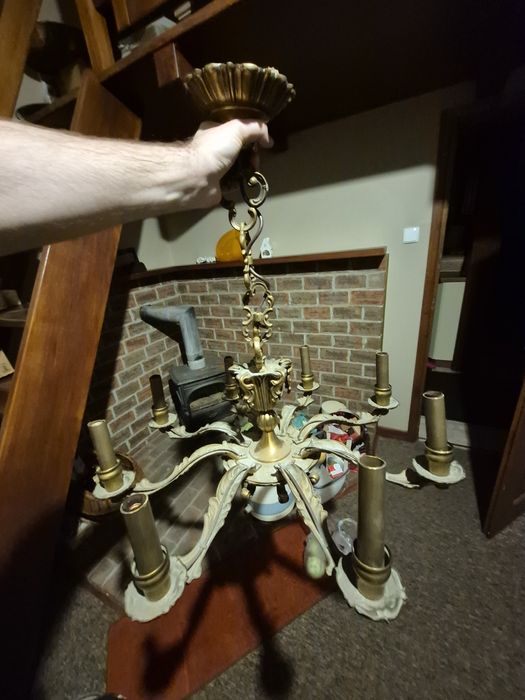 Żyrandol "świecznik" lata 70