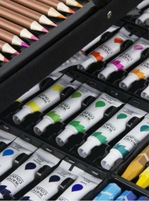 Набір для малювання в валізці «Единоріг» 145 предметів Рожевий