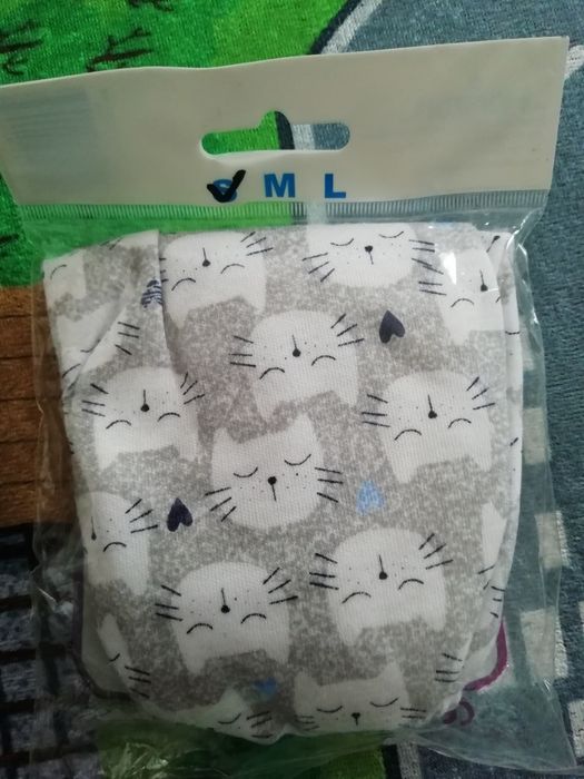 Majtki bawełniane dla niemowląt do stosowania z pieluszką rozm S