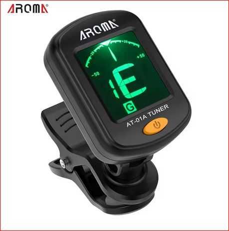 Гитарный Тюнер с прищепкой. Aroma AT-01