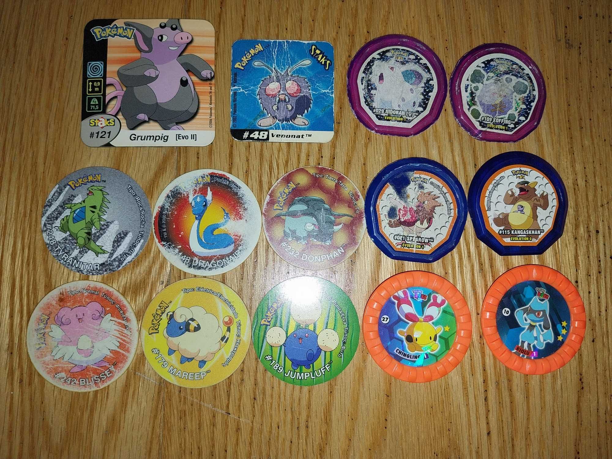 Tazos Pokemon - Lote