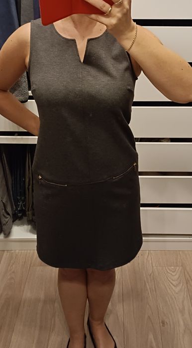 Grafitowa sukienka Camaieu