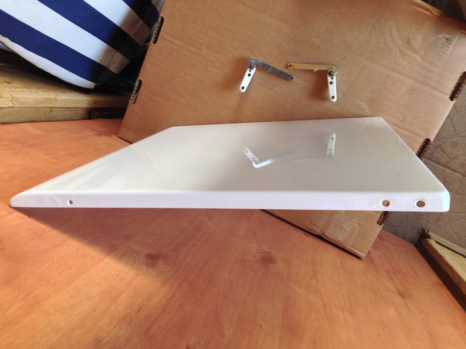 Верхня кришка для газової плити Beko FG5521 металева біла з кріпленням