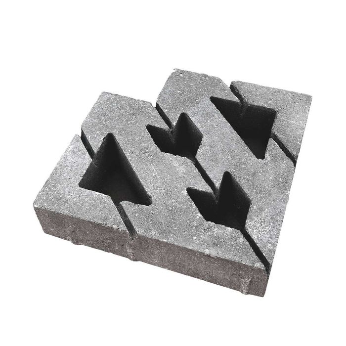 Ażurowiec szary 36x36x8 cm MADAX alternatywa dla tradycyjnej płyty