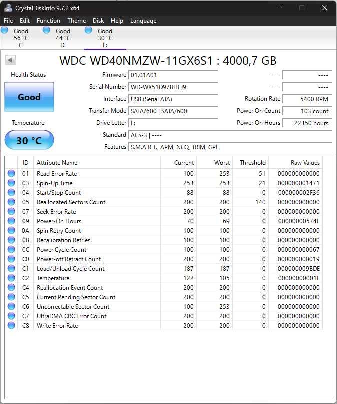 WD My Passport WDBYFT0040BRD 4TB