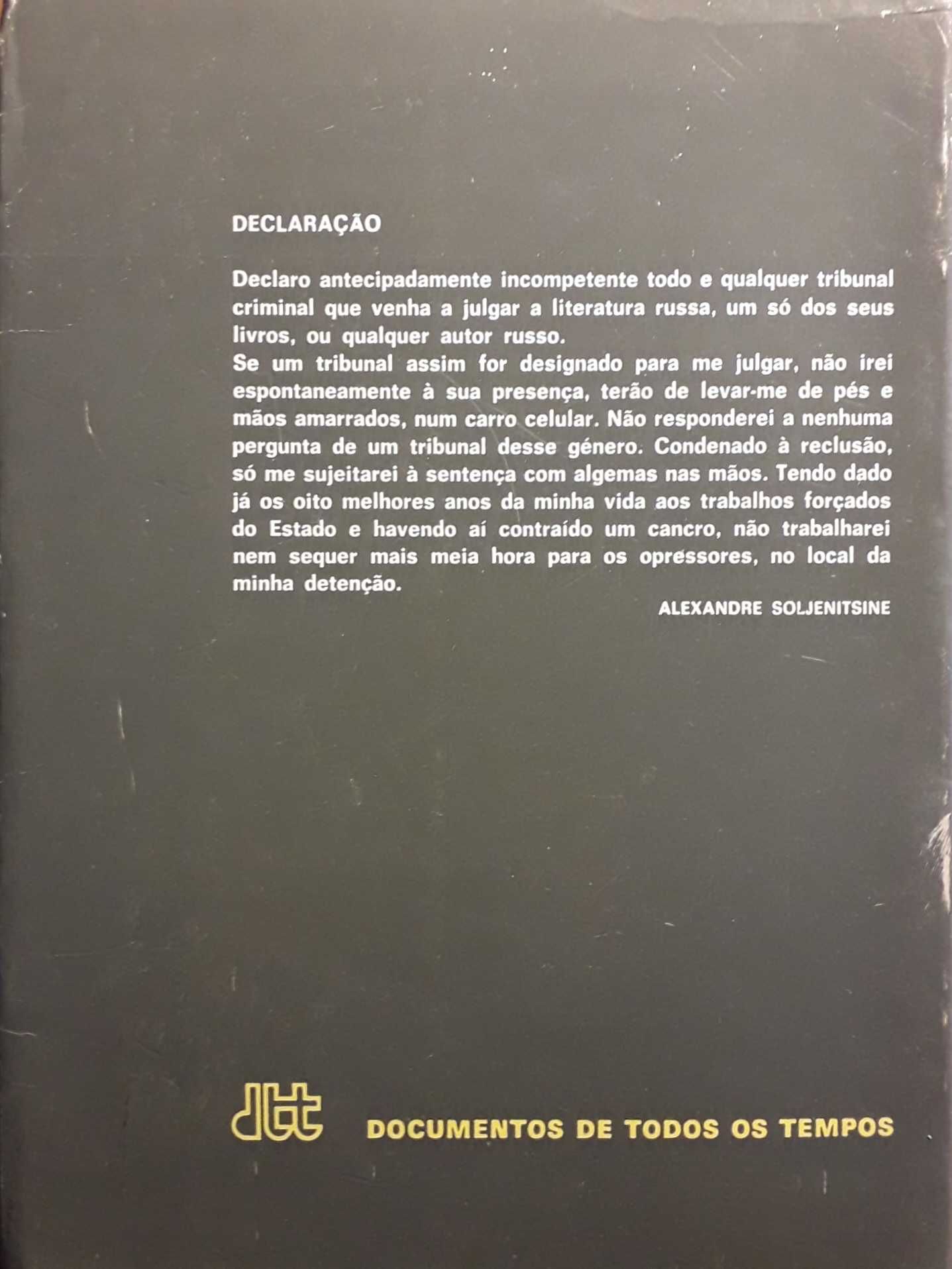 Livro - O Carvalho e o Bezerro - Alexandre Soljenitsin