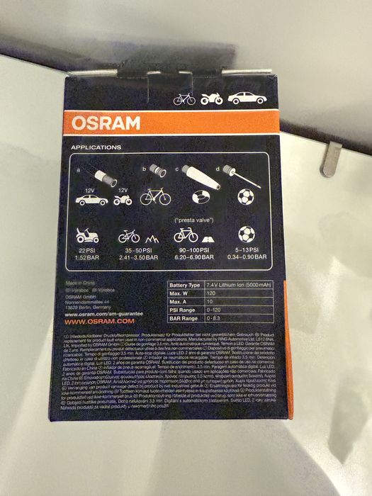 Kompresor do opon osram