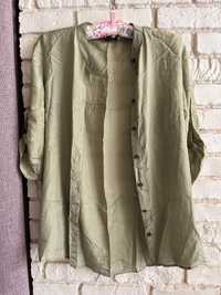 Блуза сорочка ркбашка Massimo Dutti