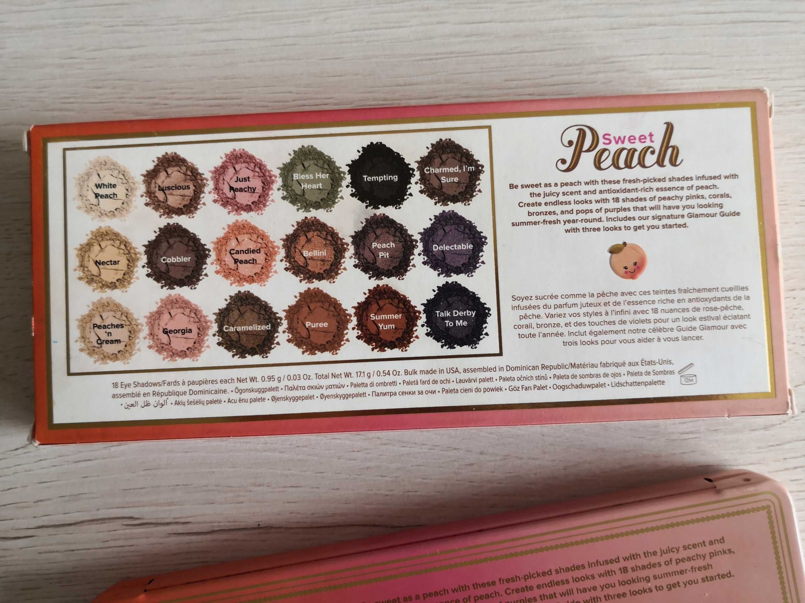 Too Faced Sweet Peach paleta cieni do powiek brzoskwinia