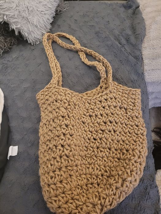 Torba jutowa handmade Nowa