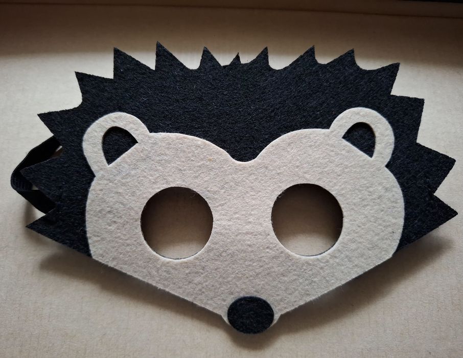 Маска дитяча. Ведмідь. Єнот. Лисиця. Їжак. Садочок