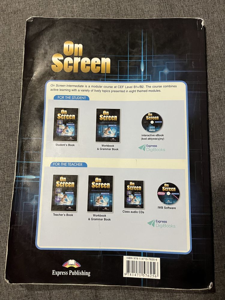On screen workbook b1+/b2