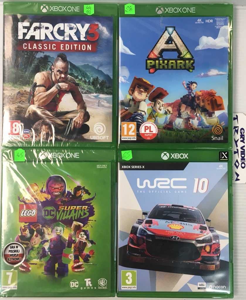 Gry XBOX ONE Pixark WRC 10 Lego DC Złoczyńcy Far Cry 3