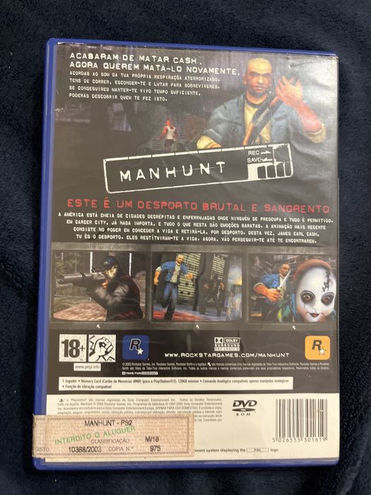 Jogo Manhunt playstation2