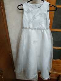 Біле ошатне платтячко на свята для дівчаток на 8-10 років,зріст 135 см