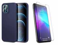 Etui Esr Cloud Midnight Blue + Szkło Płaskie Do Iphone 12 Pro Max