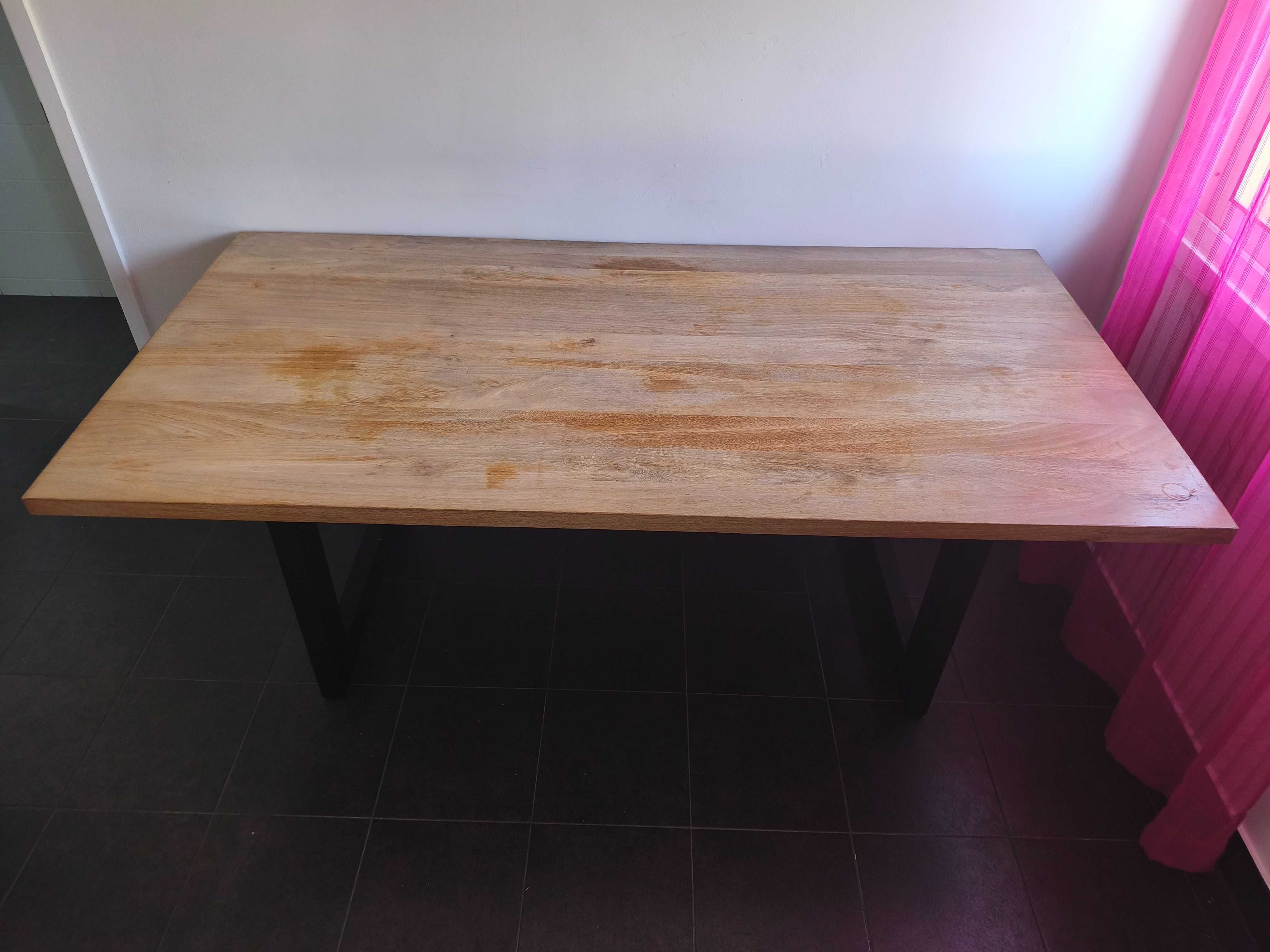 Mesa de Jantar Retangular em Madeira Reciclada - millet