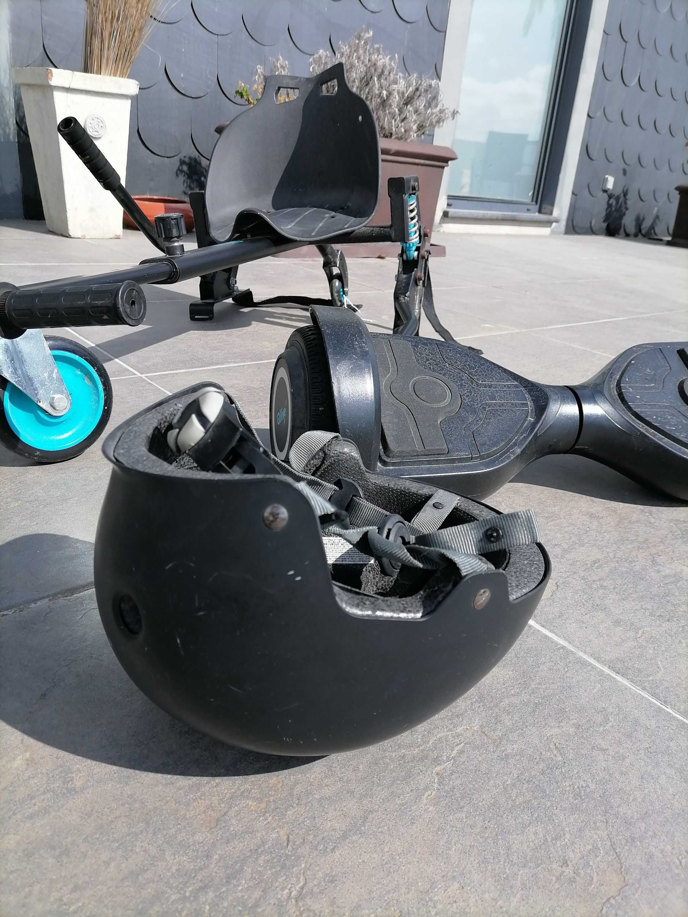 Hoverboard com hoverkart e capacete QLive