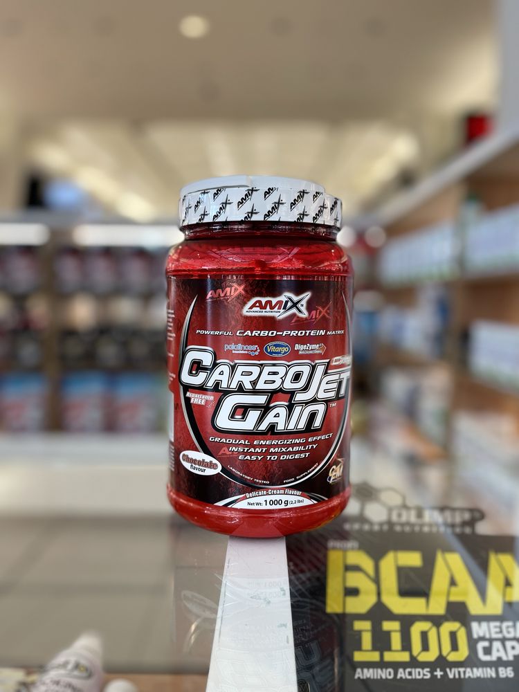Masówka Amix CarboJet Gain 1000g czekolada masa gainer RADOM