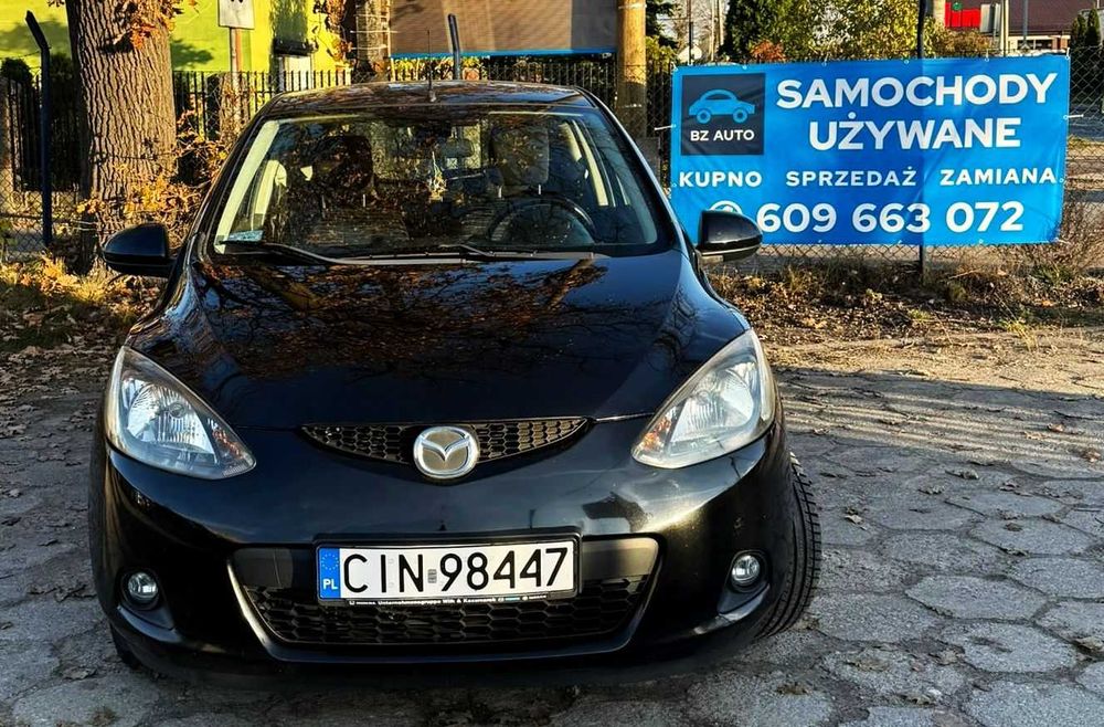 Mazda 2 2009 1.3 ben bez rdzy 100% sprawna klima FAKTURA NA ROZRZĄD