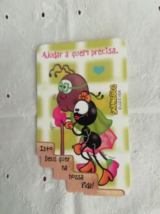 Mini postal, para coleção