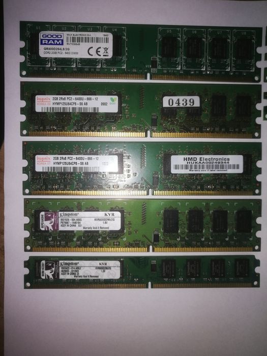 Память ddr2 512,1,2 GB