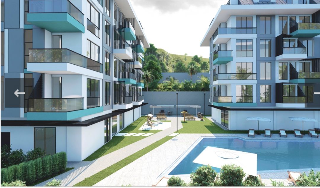 Продам квартиру в новом комплексе в Алании, пляж Клеопатра  Т16