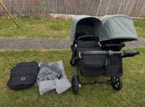 Bugaboo Donkey Duo Forrest Green Black wózek bliźniaczy rok po roku