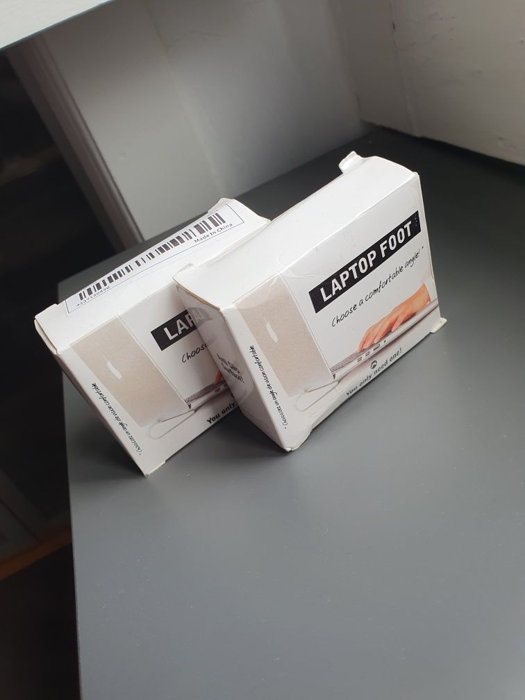 NOVO, 2 Suportes portátil/labtop, branco sujo, altura, inclinação