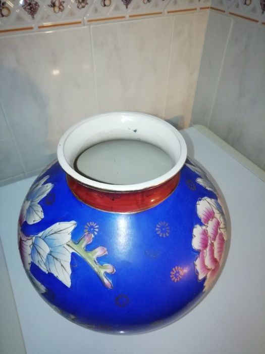 Pote Valioso Porcelana Japonês Satsuma C/ Relevo Antigo Colecção