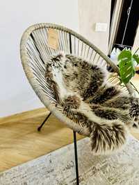 Новое! Jusk Кресло-стул  Lounge+ меховой коврик