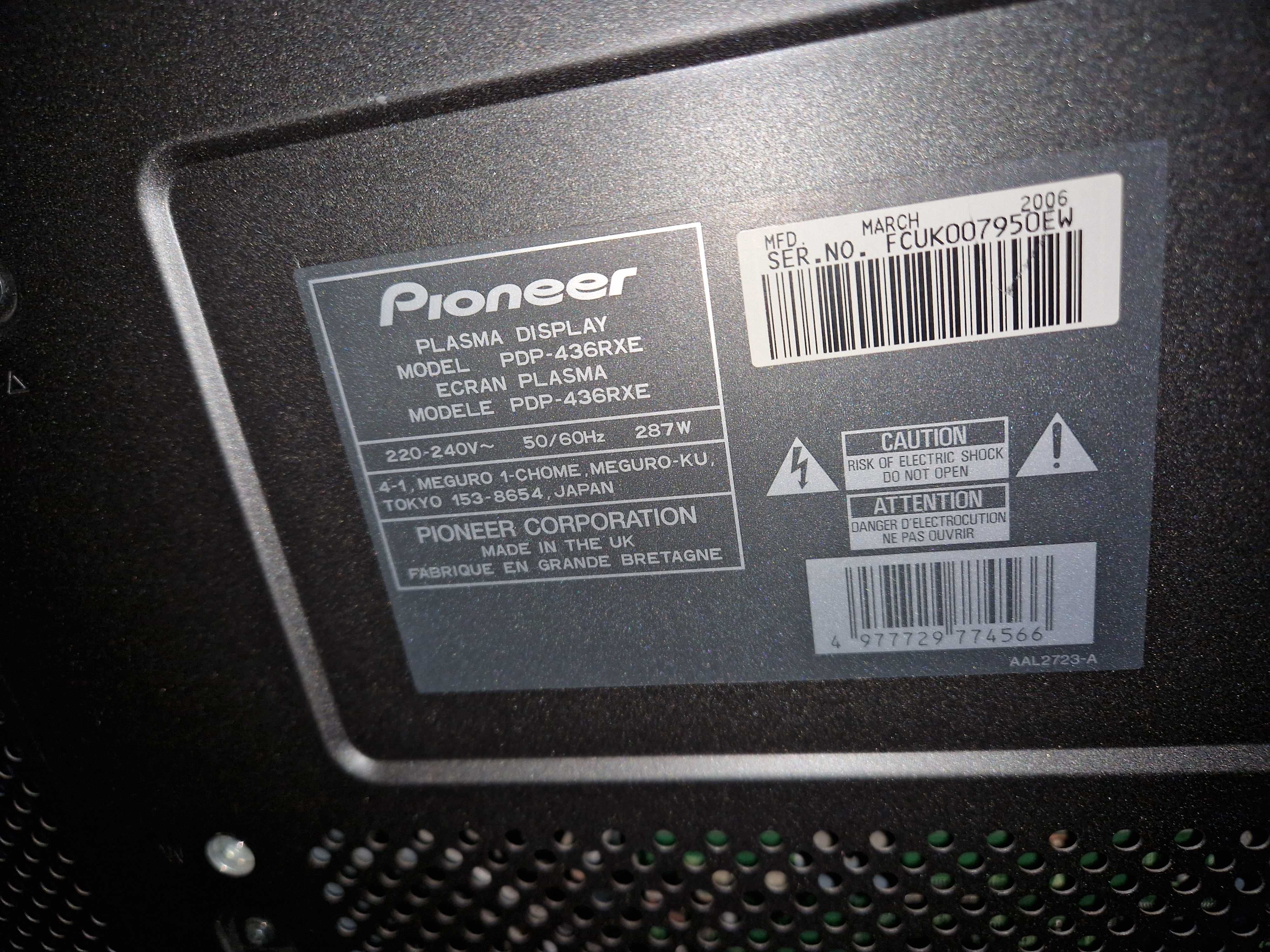 Telewizor plazmowy Pioneer
