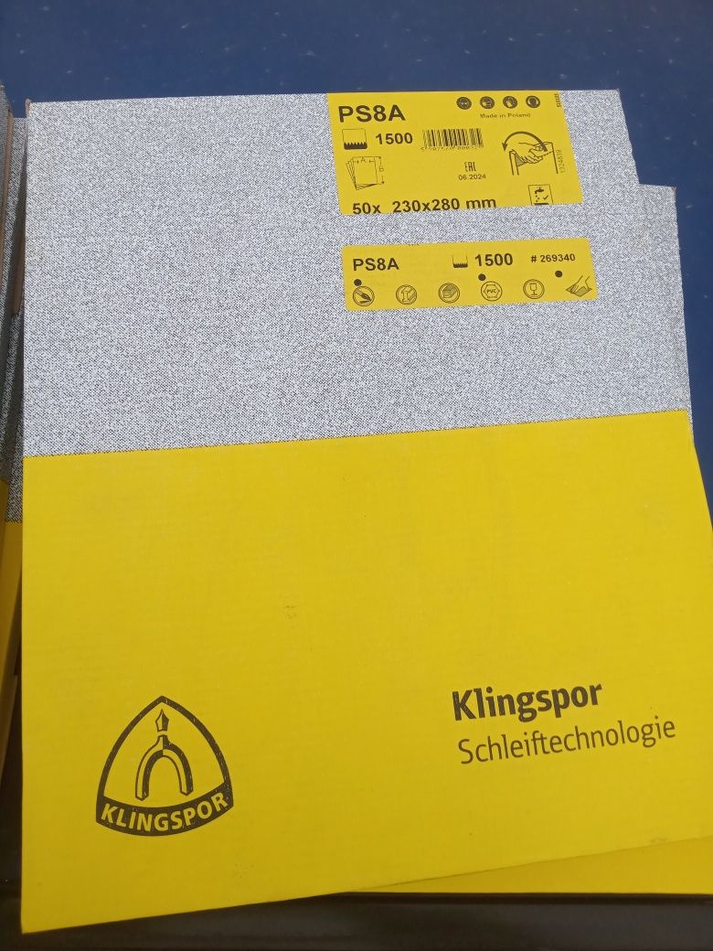 Шлифовальные листы KLINGSPOR 230x280 PS 8 A  - 500р