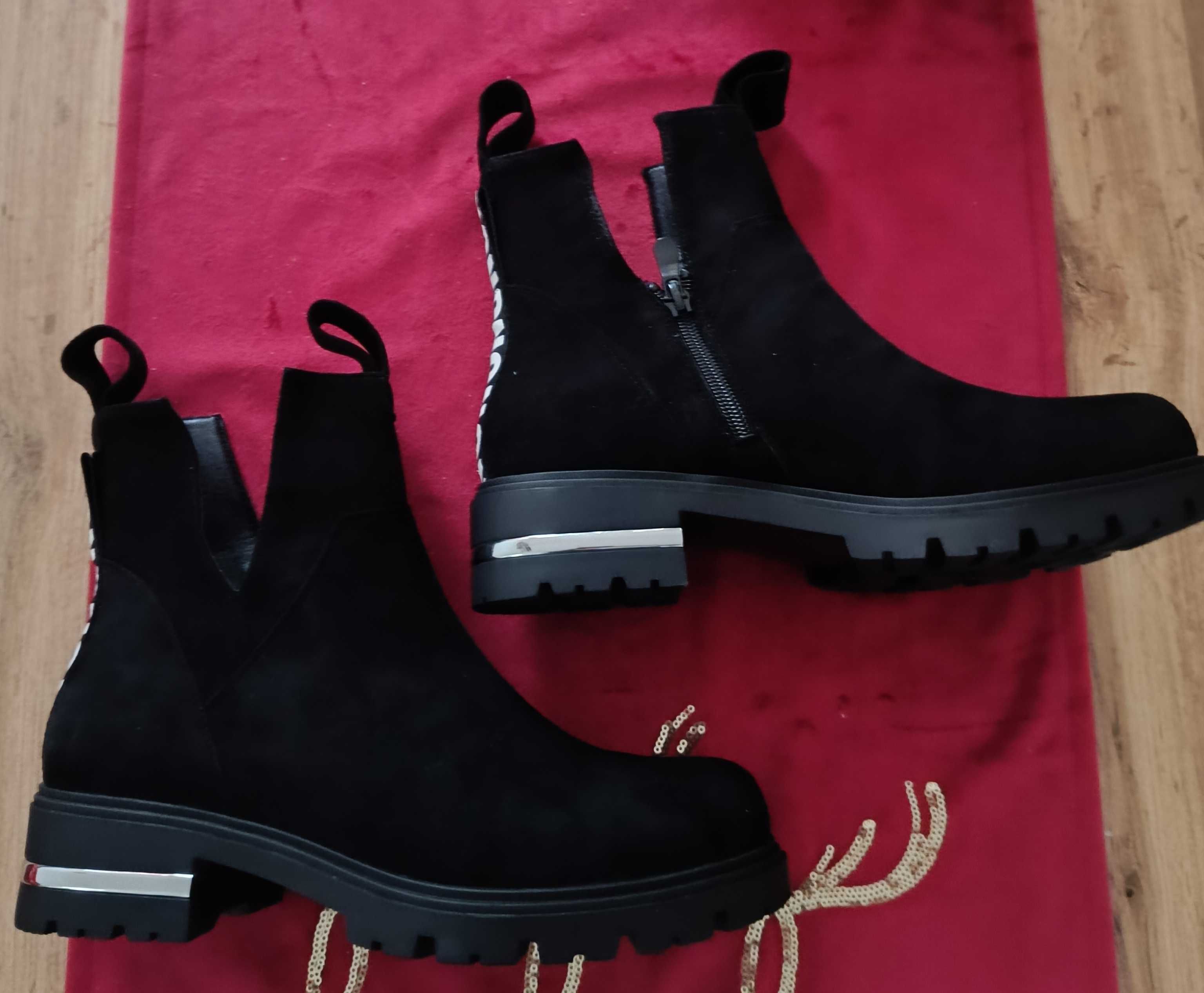 Nowe czarne botki 40