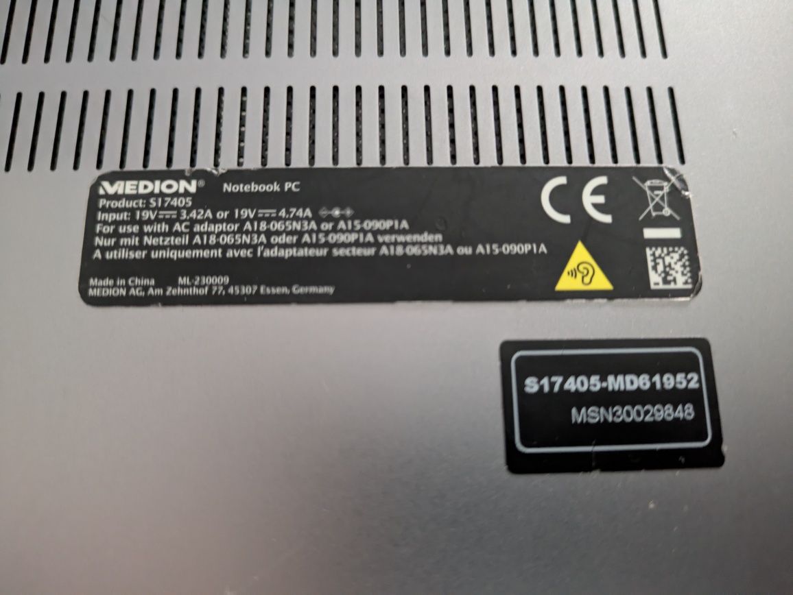 Laptop Medion S17405 Defekt