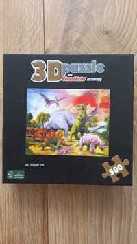 Puzzle 3D z dinozaurami  500 elementów