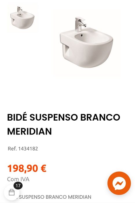 Bidé Roca Meridian suspenso
