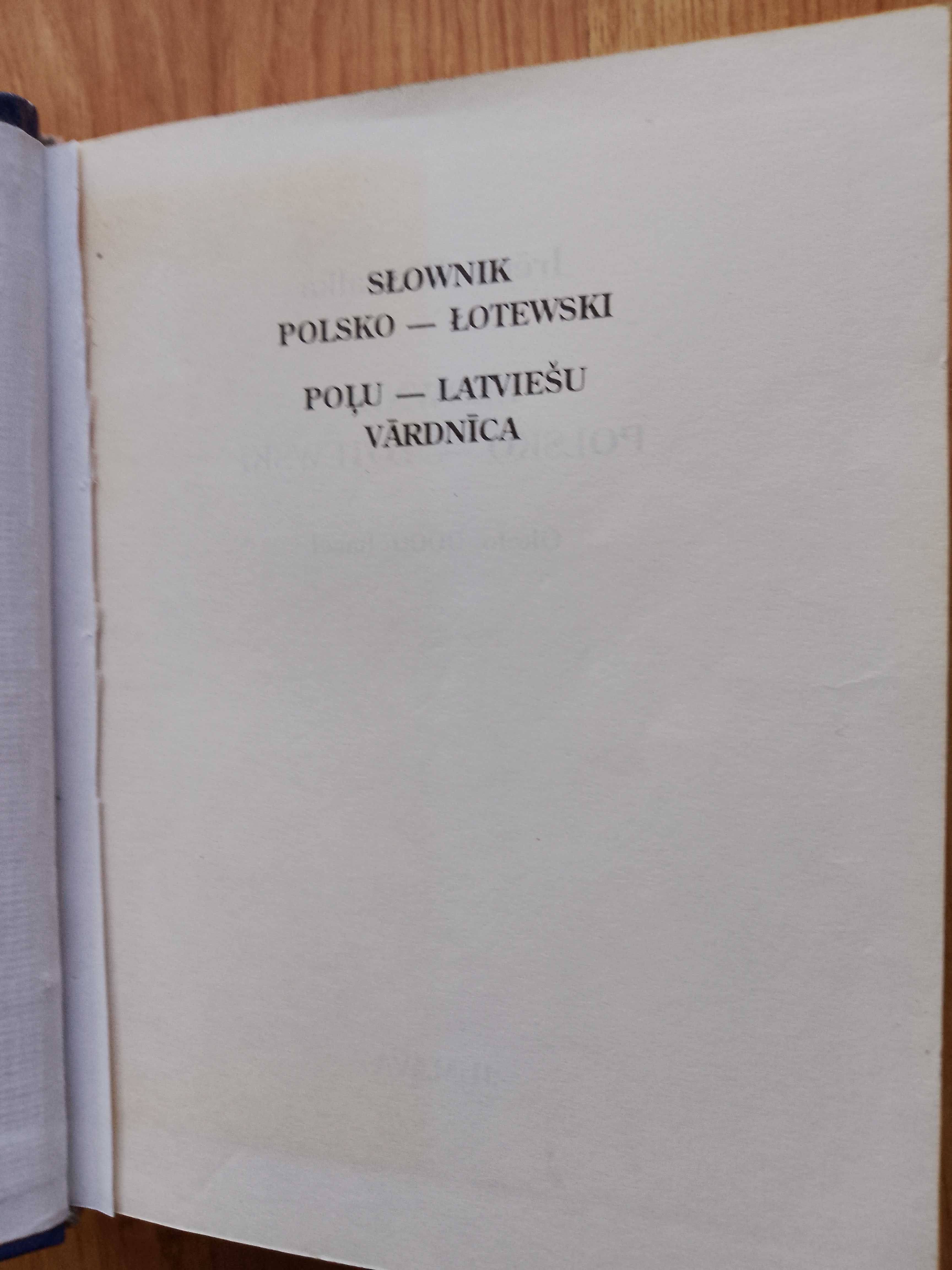 Słownik polsko- łotewski, łotewsko-polski