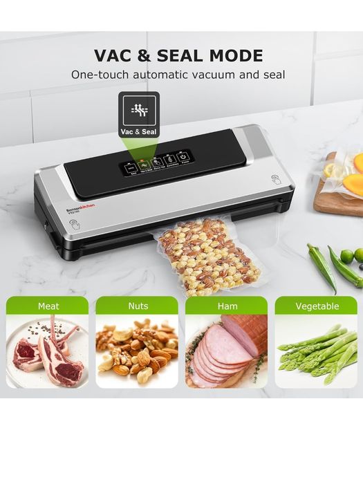 Pakowarka Próżniowa do Żywności, Funkcja 5 w 1, Utrzymuje Świeżość