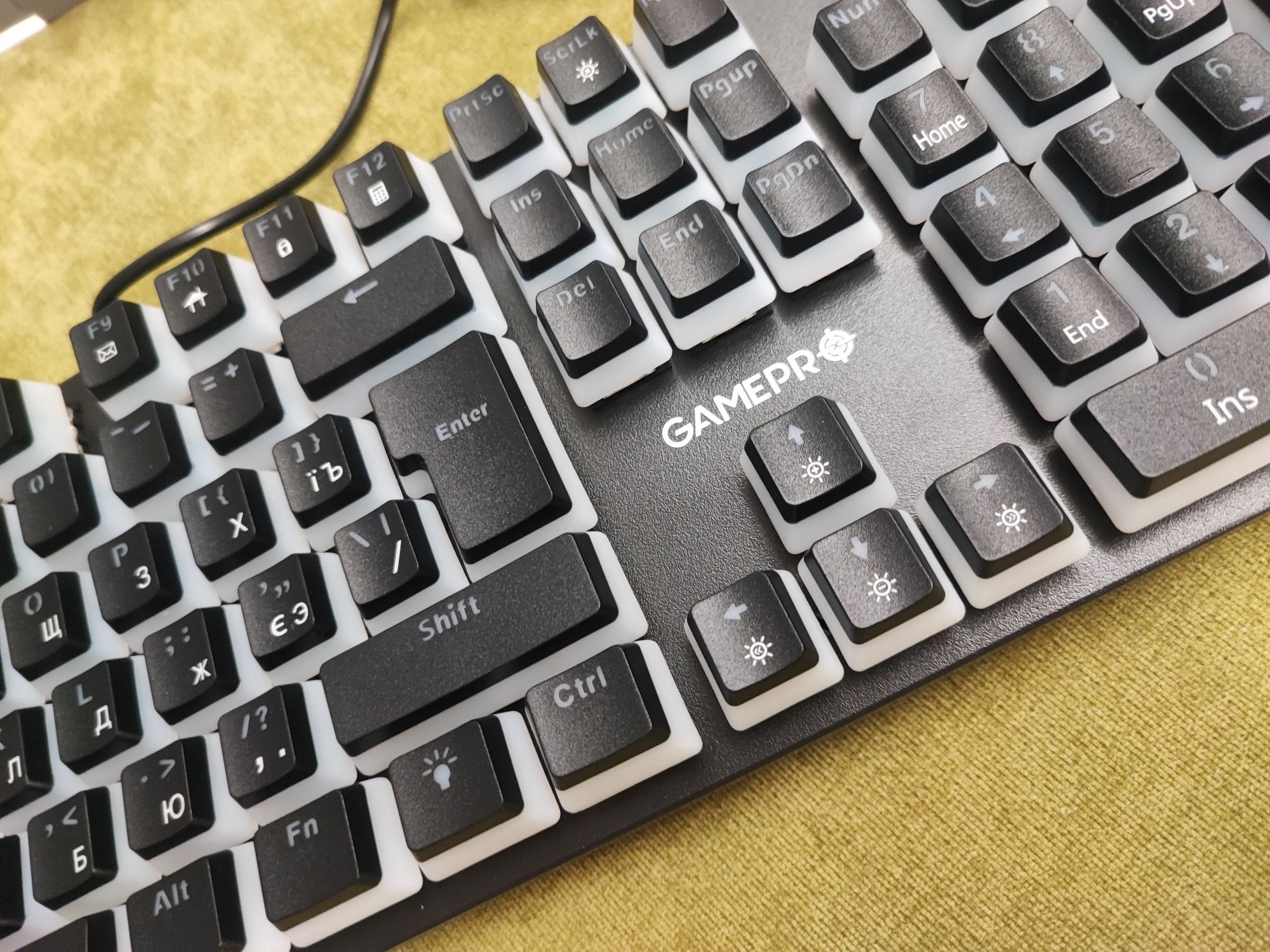 Клавіатура GamePro MK85B Blue Switch RGB USB Black